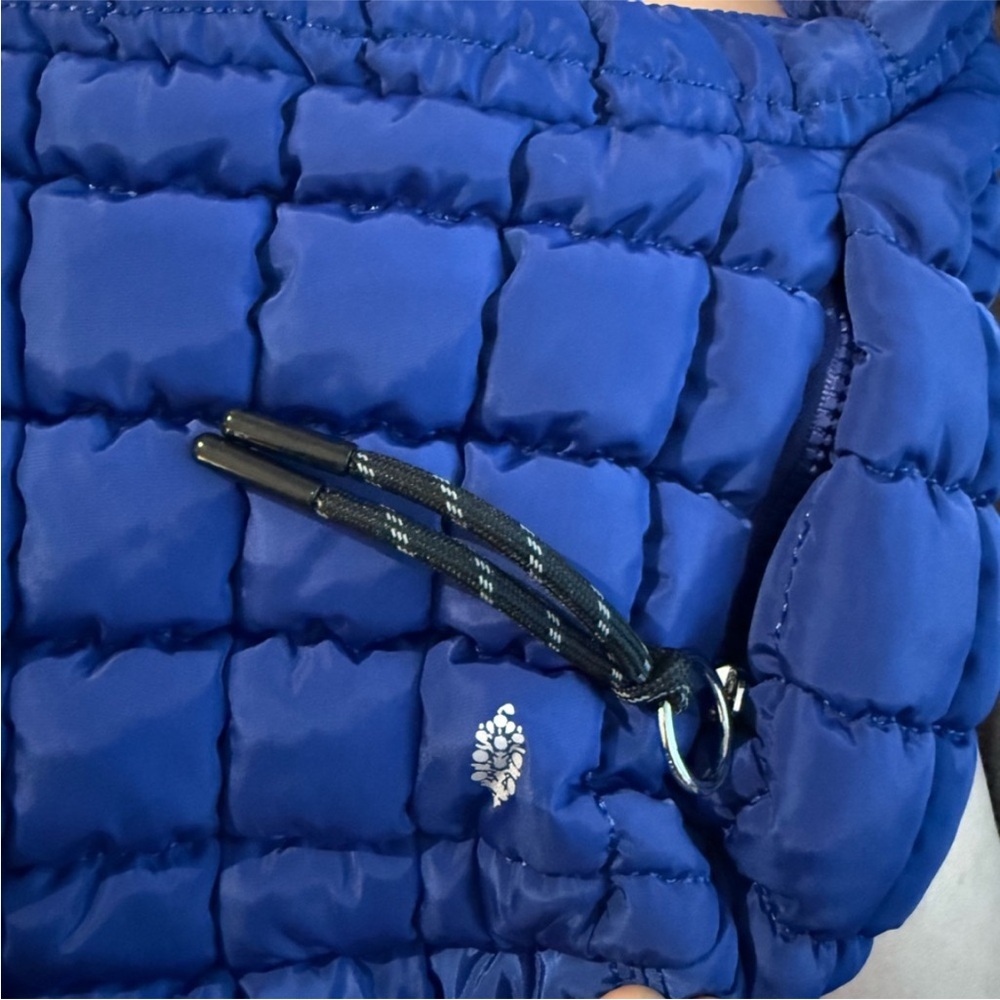 FP Movement Two Pieces Blue Quilted Crossbody/Shoulder Bag and matching Mini Bag - Picture 8 of 13